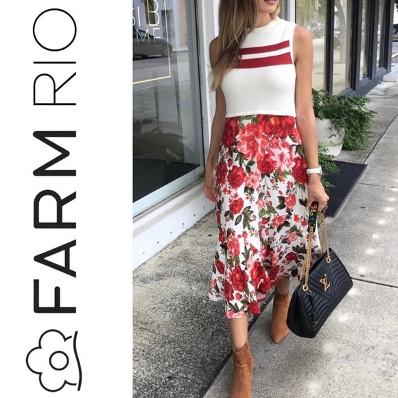 Anthropologie Farm Rio Endless Summer Dress - Picture 1 of 8